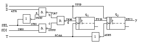 Example circuit, fault-free situation